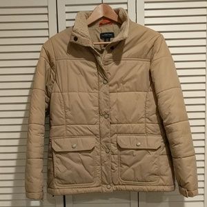 Land's End Tan Coat Size 6-8